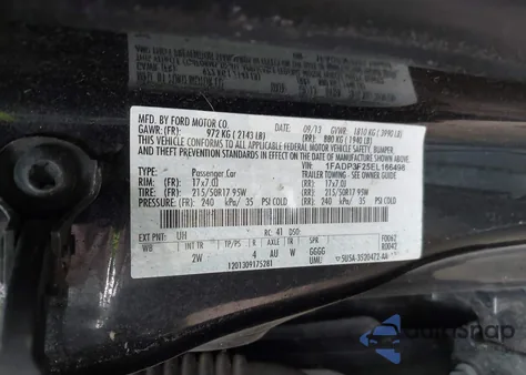 2014 Ford Focus Se from USA, damaged, VIN 1FADP3F25EL166498